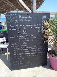 Ré Ostréa à Saint-Martin-de-Ré menu