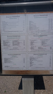 L'Hermitage à Sausset-les-Pins menu