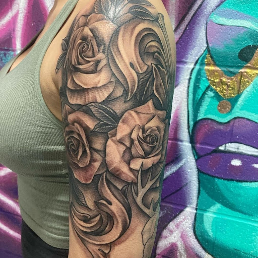 Explore virgo tattoo ideas for females, creative tattoo ideas in Longview, available at Fugis Tattoo Shop