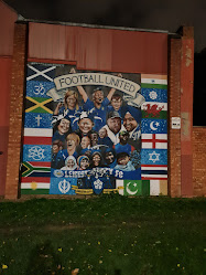 Public Art - Tudor Road, Leicester Football Mural