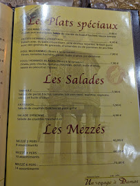 Restaurant syrien Un Voyage A Damas à La Rochelle (la carte)