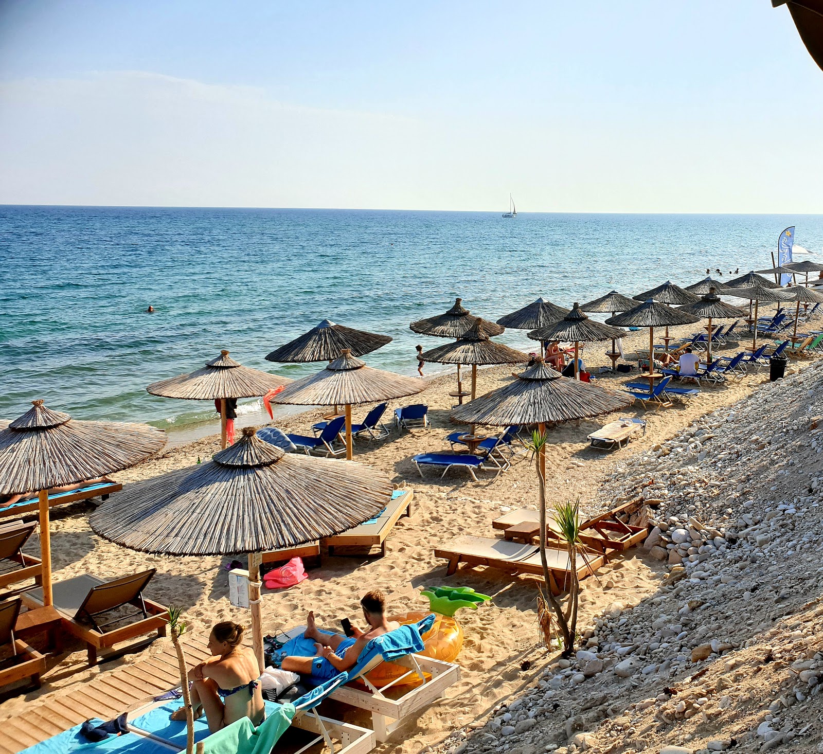 Photo of Aegean beach with very clean level of cleanliness