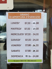 Menu / carte de Bar Michelangelo à San Defendente