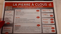 Menu / carte de La Pierre à Clous à Laon