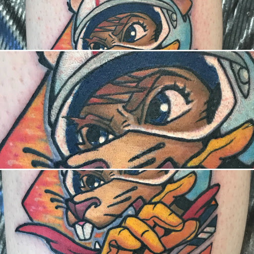 Explore st christopher tattoo ideas, creative tattoo ideas in Augusta, available at Mr. Tattoo