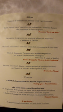 Carte du Ristorante Borgo alla Quercia à Calvagese della Riviera