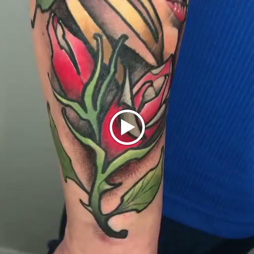 Explore stick and poke tattoo idea, creative tattoo ideas in Kissimmee, available at Fallen Sparrow Tattoo Co