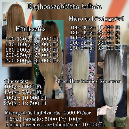 Siren Hair Studio Hajhosszabbìtàs Komàrom