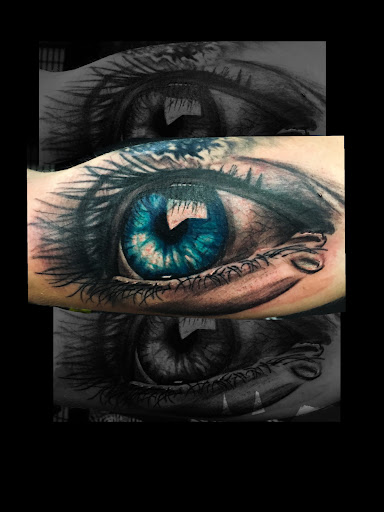 Explore aster flower tattoo ideas, creative tattoo ideas in Atlanta, available at Iron Palm Tattoos & Body Piercing Atlanta