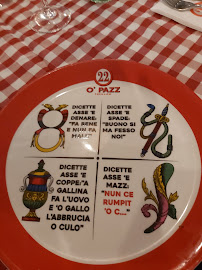 Carte du O’pazz Posillipo à Naples