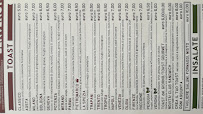 Menu / carte de TOASTERIA ITALIANA à Torri di Quartesolo