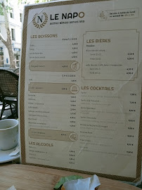 Restaurant français Le Napoléon à Nîmes (la carte)