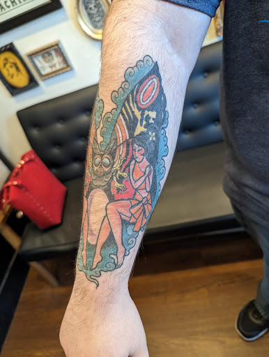Explore zoro tattoo ideas, creative tattoo ideas in Pittsburgh, available at Black Cat Tattoos