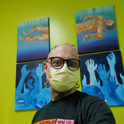 Explore skull neck tattoo ideas, creative tattoo ideas in Romulus, available at Urban Rituals Piercing and Tattoo