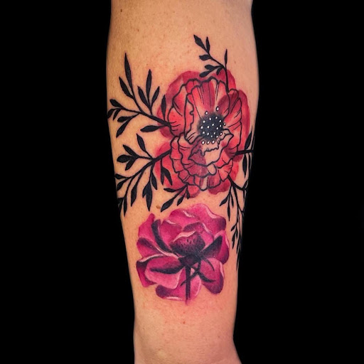 Explore collarbone tattoo ideas, creative tattoo ideas in Marietta, available at Sink or Swim Studio and Gallery