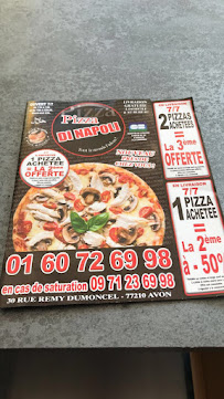 Pizzeria Allo PIZZA DI NAPOLI à Avon (le menu)