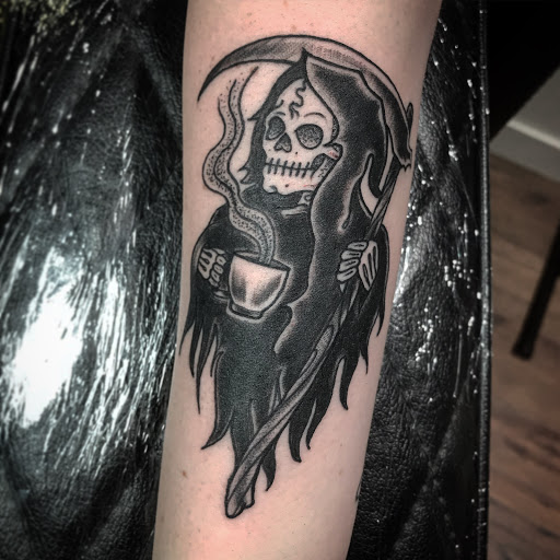 Explore horizon zero dawn tattoo ideas, creative tattoo ideas in El Cajon, available at Vessel Tattoo Co.