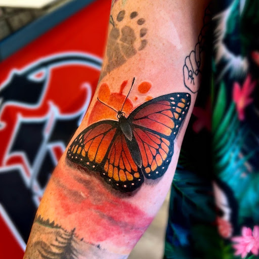 Explore female calf tattoo ideas, creative tattoo ideas in Vancouver, available at New Ink Tattoo