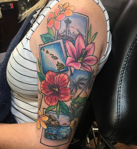 Explore barb wire tattoo ideas, creative tattoo ideas in Ventura, available at White Lotus Body Arts Studio