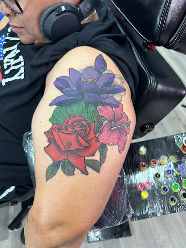 Explore dragonfly tattoo ideas for females, creative tattoo ideas in Riverside, available at Darkstar Tattoo CA