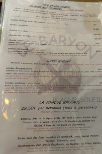 Restaurant français Restaurant Le Baryon à Plagne (La (le menu)