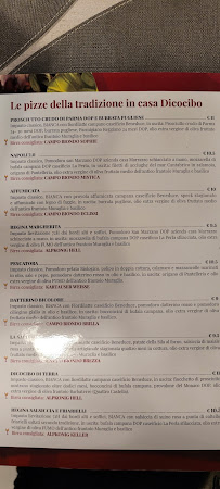 DICOCIBO à Reggio Emilia carte