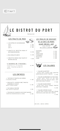 Restaurant Le Bistrot du Port à Dives-sur-Mer - menu / carte