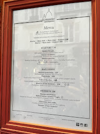Restaurant français L'Annexe à Paris (le menu)