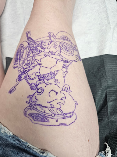 Explore two face tattoo ideas, creative tattoo ideas in Titusville, available at Davinci Tattoo