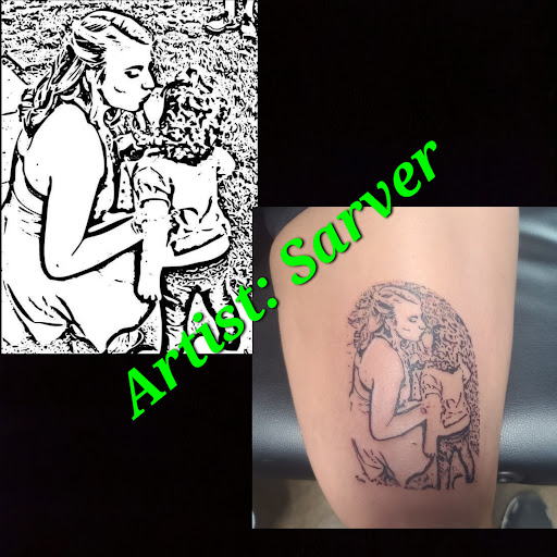 Explore virgin mary tattoo ideas, creative tattoo ideas in Ottawa, available at Precision Art