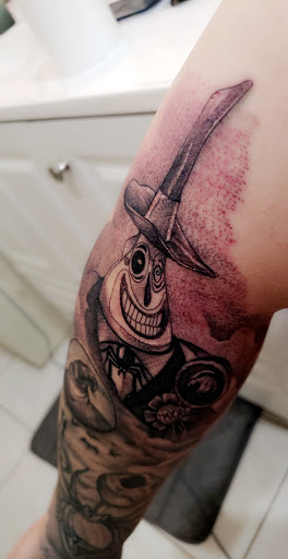 Explore neo trad tattoo ideas, creative tattoo ideas in Anaheim, available at Grind Time Tattoo Studio