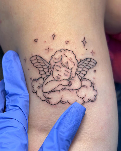 Explore good neck tattoo ideas, creative tattoo ideas in Lockeford, available at Lucky You Tattoos Lockeford