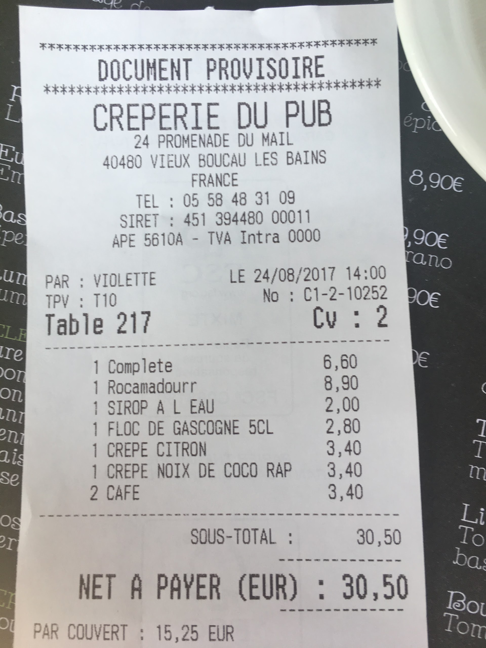 Photo n° 1 de l'avis de Coco.p fait le 28/08/2017 à 19:59