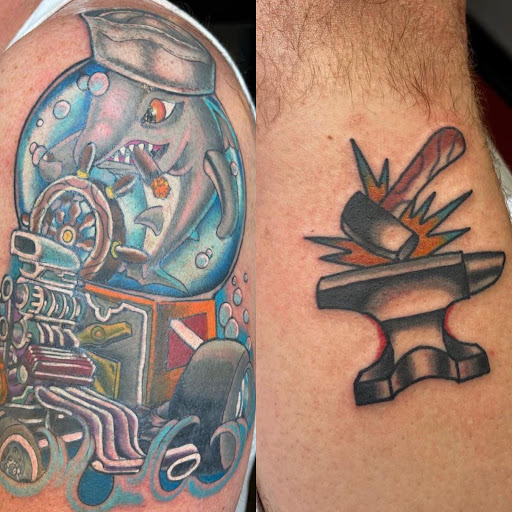 Explore good neck tattoo ideas, creative tattoo ideas in Birmingham, available at Classic 13 Tattoo