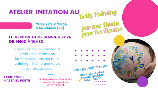 Amélie DEDRYVER, Assistante Virtuelle / Podcast manager / Transmission Belly Painting / Doula 