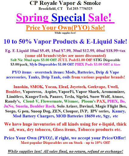 Vaporizer Store «CP Royale Vapor & Smoke Shop», reviews and photos, 355 Federal Rd, Brookfield, CT 06804, USA