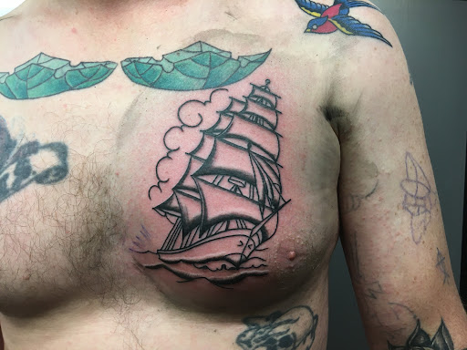 Explore womens shoulder tattoo ideas, creative tattoo ideas in Eureka Springs, available at Sailors Luck Tattoo