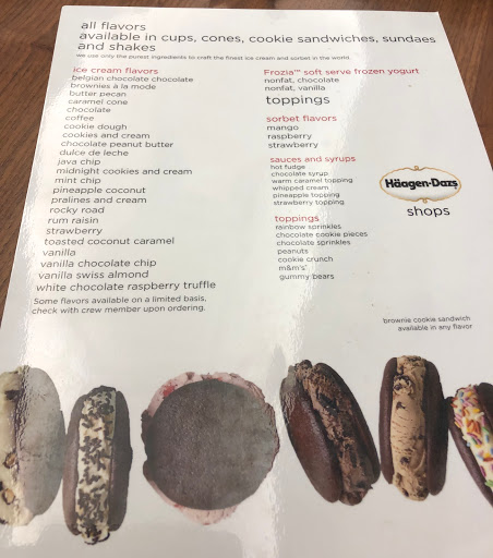 Ice Cream Shop «Häagen-Dazs® Ice Cream Shop», reviews and photos, 3120 M St NW, Washington, DC 20007, USA