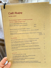 Menu / carte de Le Café Rivière à Trélissac
