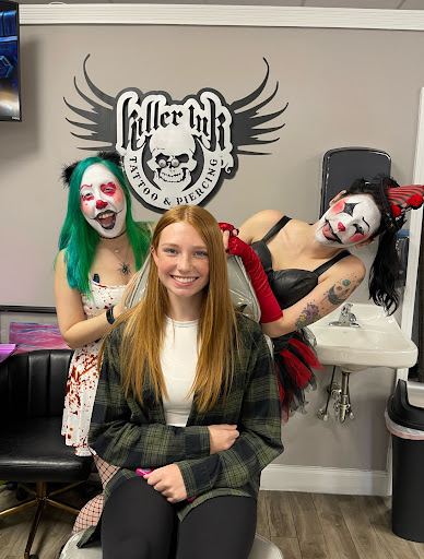 Explore chest to sleeve tattoo ideas, creative tattoo ideas in Buford, available at Killer Ink