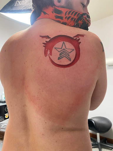 Explore archangel michael tattoo ideas, creative tattoo ideas in Du Bois, available at Ink Excess Tattoo Studio