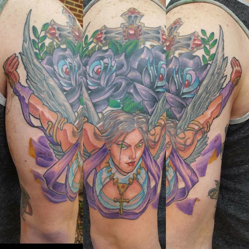 Explore goth tattoo ideas, creative tattoo ideas in Virginia Beach, available at Studio Evolve