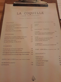 La Coquille à Montpellier menu