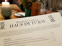 Carte du Haus im Turm - Rhöndorfer Gasthaus (Restaurant) à Bad Honnef