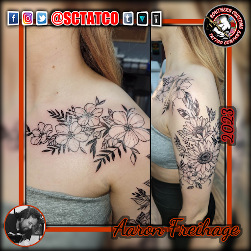 Explore armor tattoo ideas, creative tattoo ideas in Fayetteville, available at Southern Customs Tattoo Company