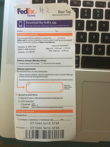 Shipping and Mailing Service «FedEx Ship Center», reviews and photos, 9950 E 40th Ave, Denver, CO 80230, USA