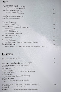 Menu du Kikouiou à Ramatuelle