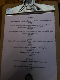 Restaurant Semi di grano à Gittana (le menu)