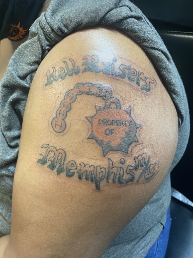 Explore dog tattoos ideas, creative tattoo ideas in Memphis, available at Inkatsuki Tattoos Art Studio