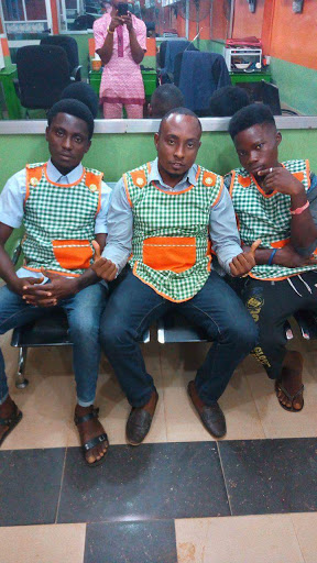 Hairway Barbing Saloon, opposite living Faith Ido, Nigeria, Outlet Mall, state Kogi